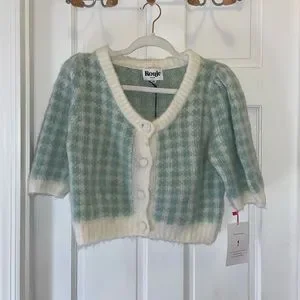 Rouje Paris RONNYカーディガン 36 半袖 チェック 赤 m88382107416_1.jpg